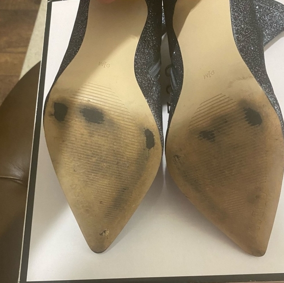 Guess Aspire Pewter Glitter Boots EUC - Picture 5 of 5